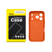 JETech dėklas iPhone 17 Pro su MagSafe – oranžinis JETech dėklas iPhone 17 Pro su MagSafe – oranžinis